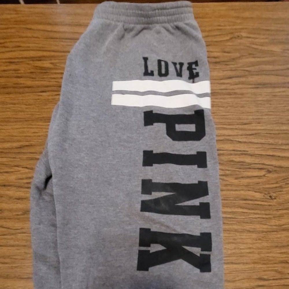 Pink Gray Sweatpants - Picture 6 of 7